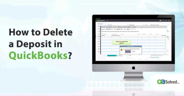 how do delete a deposit in quickbooks